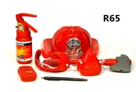 pretend play dress up fireman helmet playset