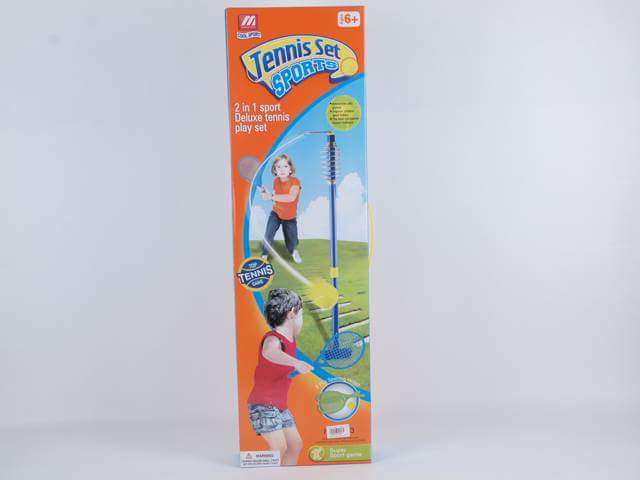 Kids outdoor swing ball tennis football soccer playset