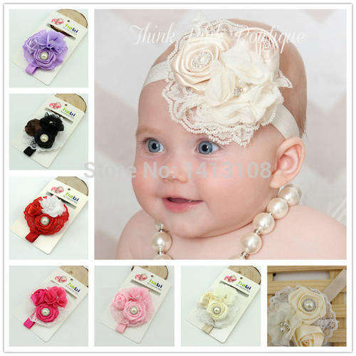 Baby toddler girls hair accessories flower headbands