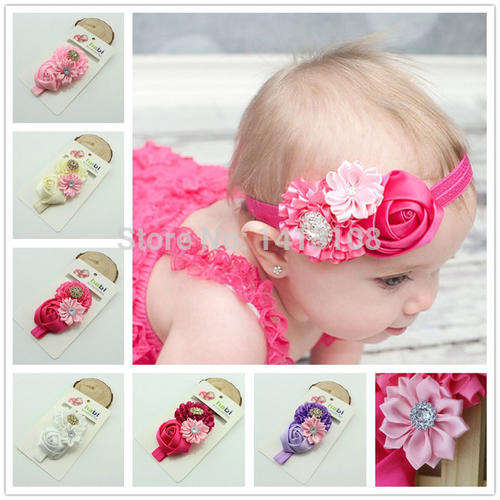 Baby toddler girls hair accessories flower headbands