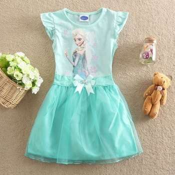 Girls summer frozen princess elsa dress 5-6 years