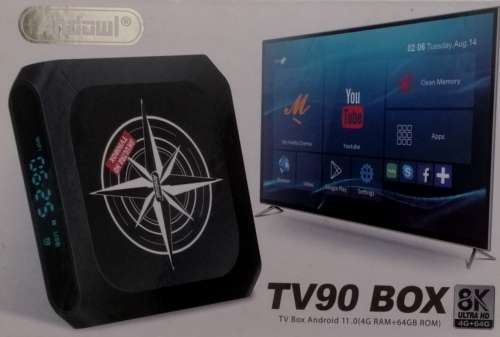 TV90 Android 11 5G TV Box with 64GB Storage and 4GB Ram