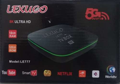 Android TV BOX Lexuco R69 with 128GB with 16GB Ram Loaded with free LIVE Channels