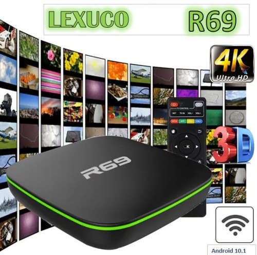 Android TV BOX Lexuco R69 with 128GB with 16GB Ram Loaded with free LIVE Channels
