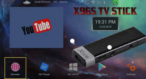 PLUG and PLAY X96S  Smart TV Stick 2GB Ram & 16GB Amlogic S905Y2 TVBox Dual Wifi BT 4.0