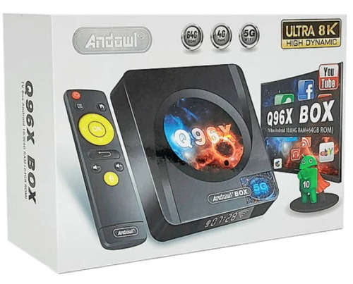 Load your own choice of wallpaper with Q96X Performance Tv Box 64GB Storage 4GB Ram PLUG & PLAY