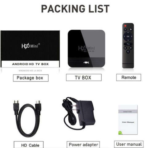 H96 Mini 16GB Storage with 2GB DDr4 Ram, Android 11