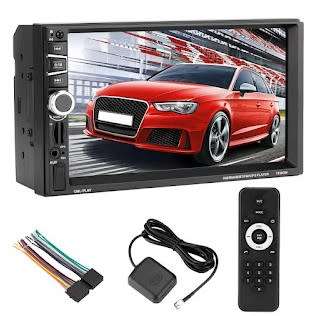 PERVOI CTC-7030 Car Radio 7` 2 DinHD Touch Screen with Camera USB AUX FM Bluetooth