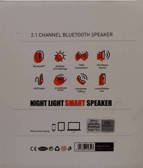 3D Surround Bluetooth Speaker with LED FO-M002