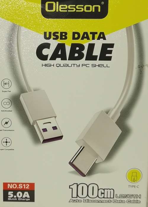 OLESSON CABLE USB DATA TO TYPE-C 100CM (1Meter)