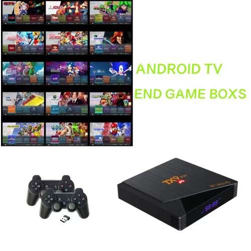 TX9 Tv BOX with GAME BOX Combo Dual Joystick Controller 64GB 9000+ with 3D games