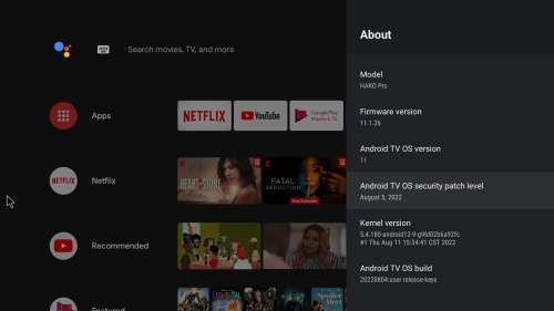 HAKO PRO Android TV Box 4K Ultra HD Certified by Netflix & Google 2G/16G