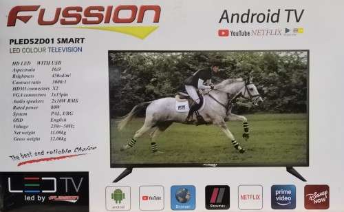 Smart LED Colour TVPLED52D01 Fussion 52