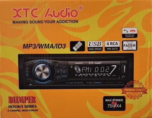 XTC  Single Din BUMRER 75Watt X 4 Multimedia Car Radio