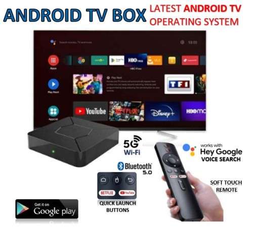 Netflix & Disney Showmax Google Certified Android 10 ATV 5Ghz Wi-Fi PLUG & PLAY