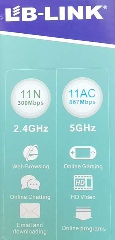 LB-LINK AC 1200mbps Dual Band 2.4G & 5.8G Gigabit Router