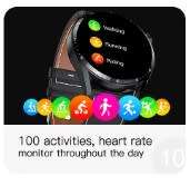 QU9 New ECG+PPG AMOLED Screen Smart Watch Bluetooth Calls Music Player Man Watch Sports Waterproof