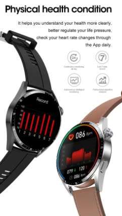 QU9 New ECG+PPG AMOLED Screen Smart Watch Bluetooth Calls Music Player Man Watch Sports Waterproof