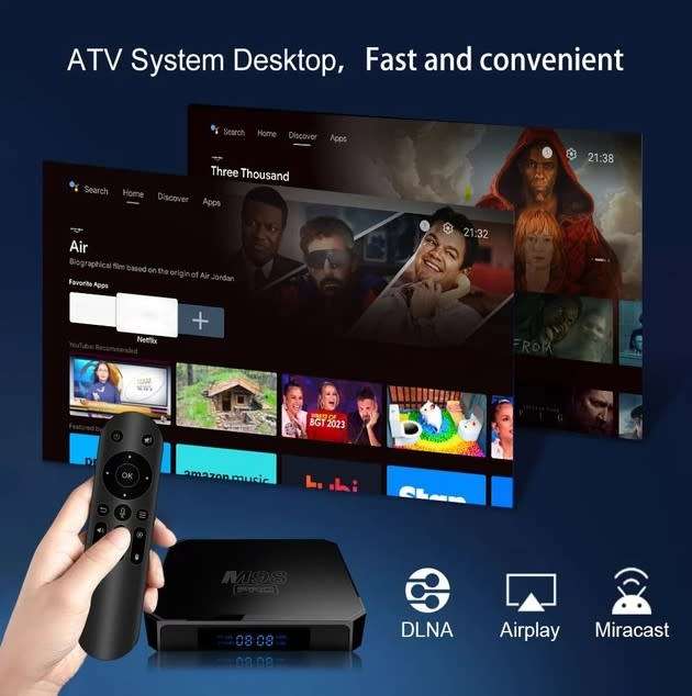M98 PRO Android 10.0 Smart TV BOX 2gb 16gb 4KHDR, Bluetooth 5.0