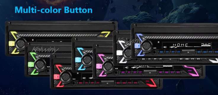 7 inch Single Din Car Stereo Flip Out Head Unit Android Apple CarPlay Touch Radio