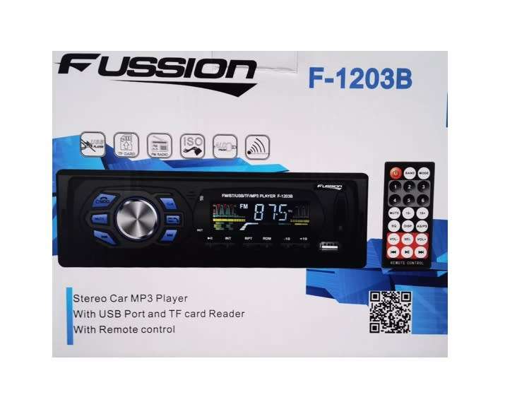 Fussion Single Din USB/SD/Bluetooth Car Radio F-1203B