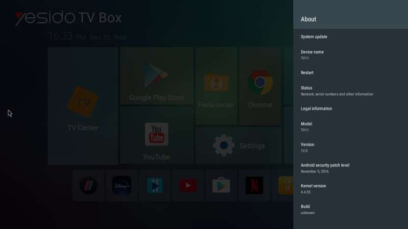 Yesido Android 12 4K Smart TV Box with 16gb Rom Compatible with all Local Apps