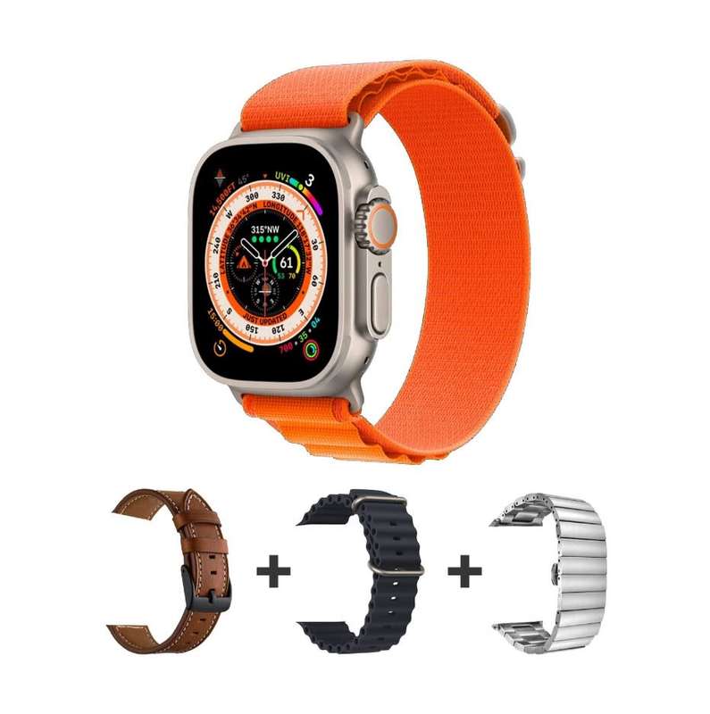 2023 Latest Y10 Ultra 4 Watch Straps Smartwatch Wireless Connection Call Heart Rate Blood Pressure