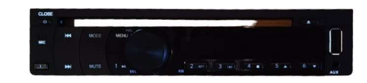 Sakyno Single Din 7` HD Touch Screen DVD, Navigation, Bluetooth, TV & Remote Detachable Face