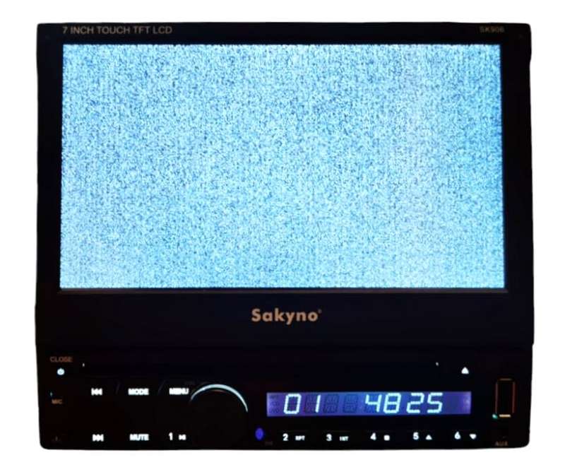 Sakyno Single Din 7` HD Touch Screen DVD, Navigation, Bluetooth, TV & Remote Detachable Face