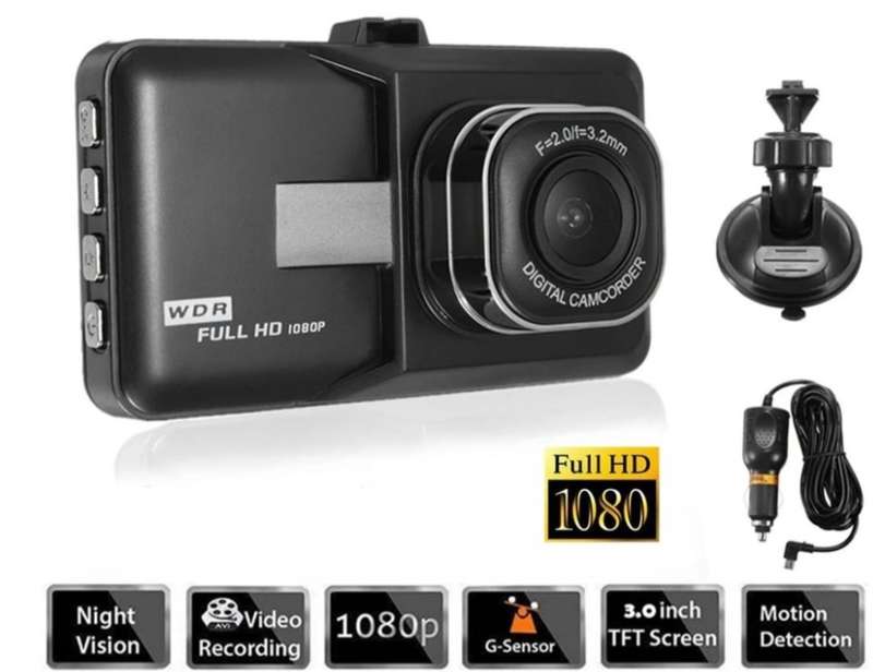 Vehicle Dash Cam Blackbox DVR with WDR - Full HD 1080 VISOR DVR with Exciting Features.