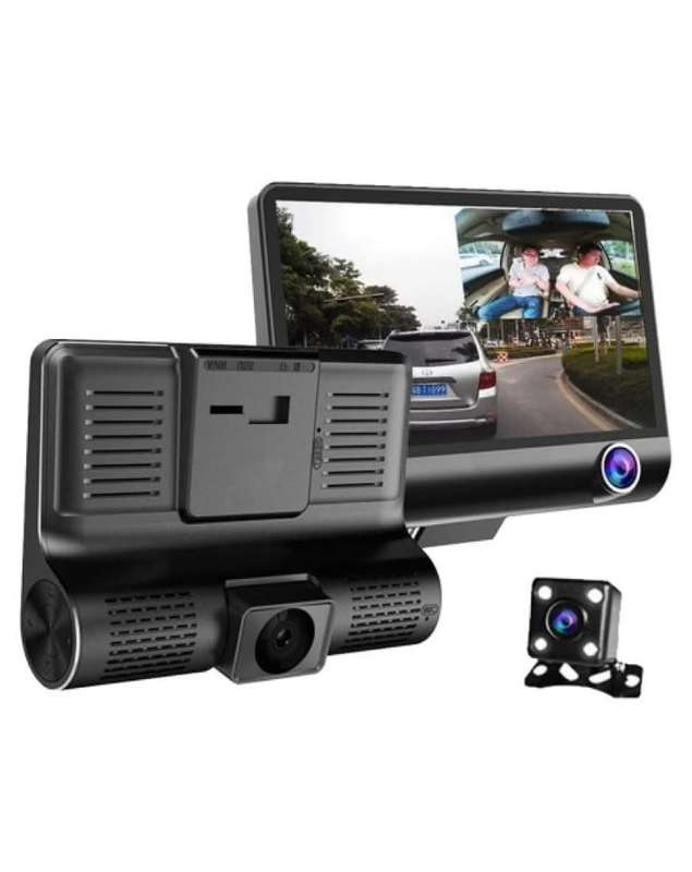 Wdr Dashcam 3 Camera Lens Video Car Dvr Full Hd 1080p Description