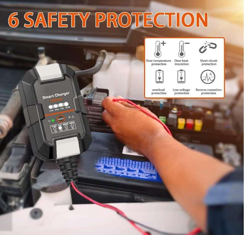 12V Lithium Car Battery Charger (pulse repair Function) Q-DP077
