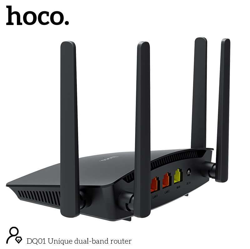 HOCO DQ01 Unique dual-band router 5.8ghz CAPABLE, Compact & Ideal as repeater