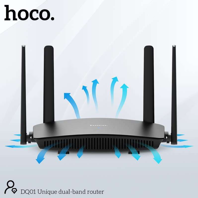 HOCO DQ01 Unique dual-band router 5.8ghz CAPABLE, Compact & Ideal as repeater