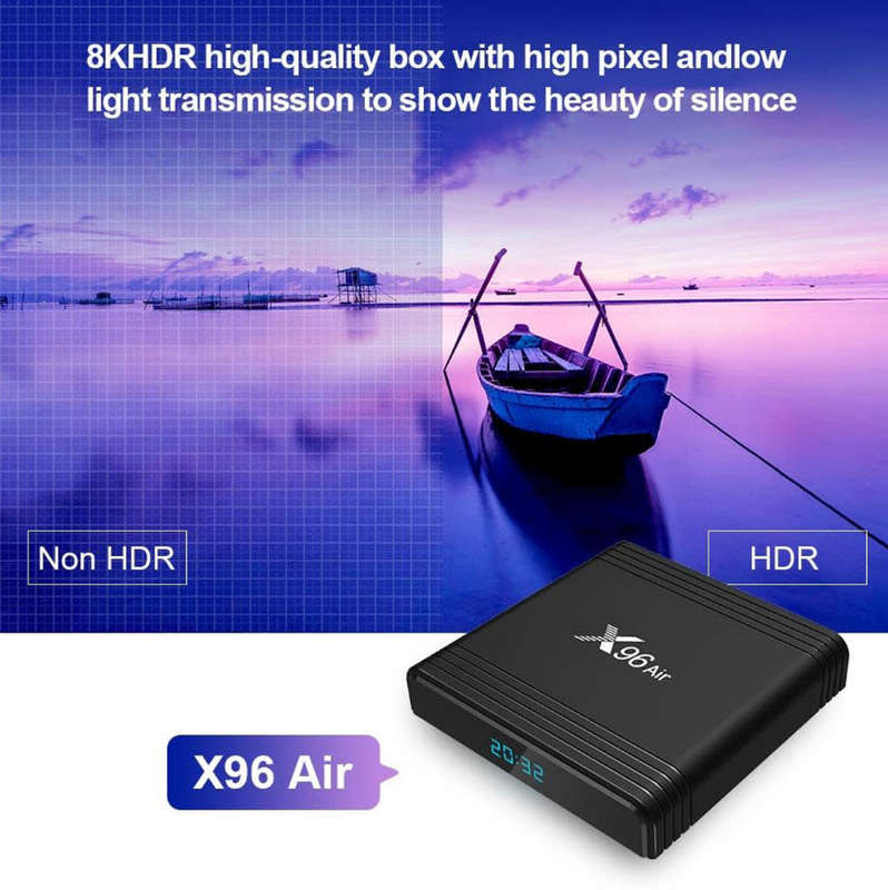 X96 Air 4K Smart TV BOX Quad-core Amlogic S905X3 8k resolution