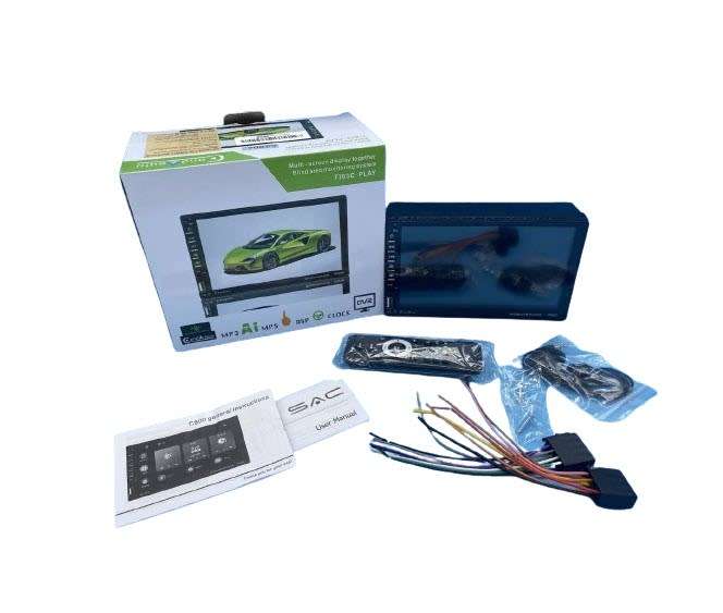 Yakcoc Android Auto/Carplay Double din 7inch HD Touch Led Screen Head unit with DVR Function