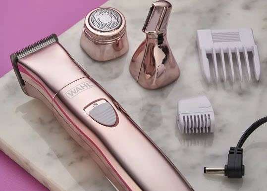Ladies Wahl Cordless Rechargeable Hair Removal Kit Rose Gold