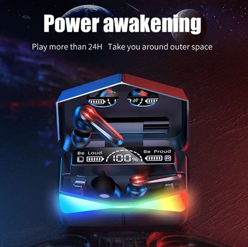Wireless M28 Earphones with Power Bank - iOS & Android Compatible