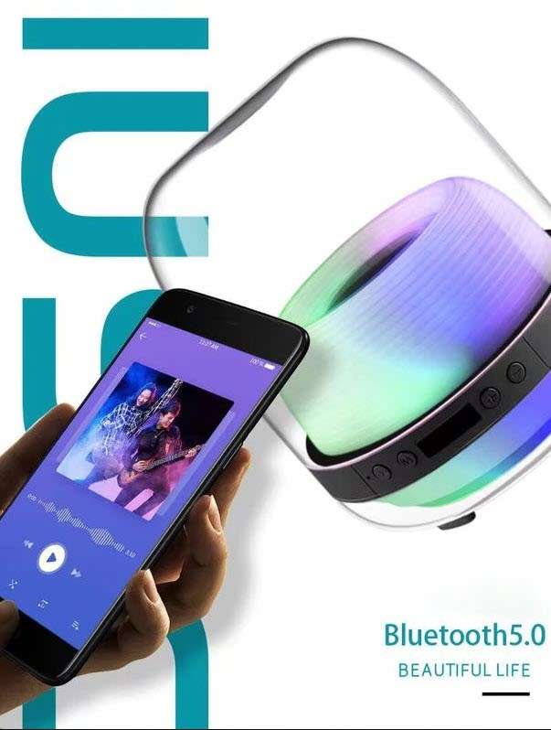 L20 4th Generation 15W Transparent Luminous 6D Wireless Bluetooth Speaker