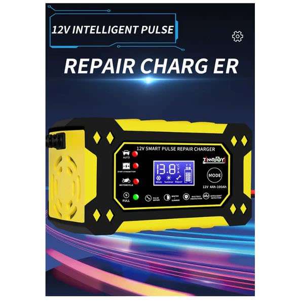12V Intelligent Pulse Charger With LCD Q-DP1520 Suitable all Battery types