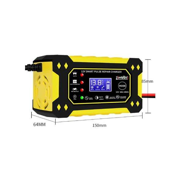 12V Intelligent Pulse Charger With LCD Q-DP1520 Suitable all Battery types