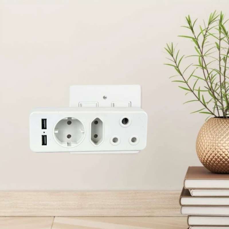Redisson Multiplug 3-Way with 2xUSB for Phone Charging