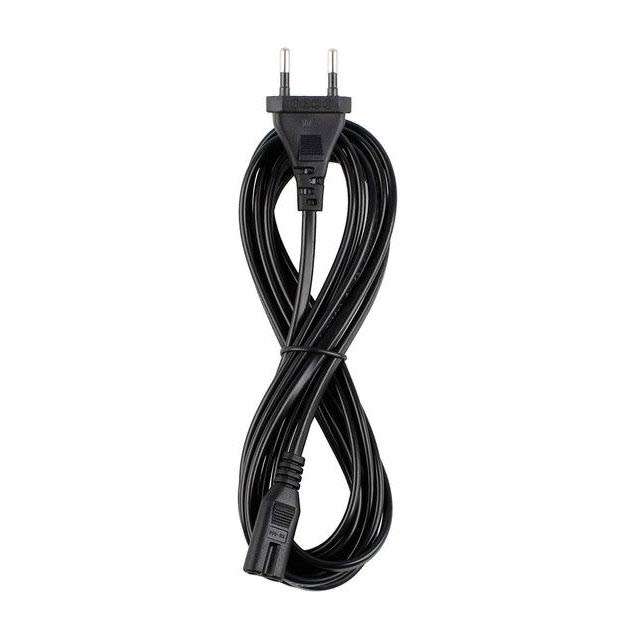 EU 2 Pin Power Cord Cable 2.5A - 1m