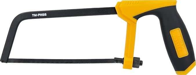 Junior Hacksaw 150mm Durable Handheld Mini Hacksaw 6` with Solid Steel Frame, Non-Slip Rubber Handle