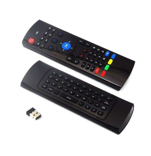 Wireless keyboard-remote control Air Mouse Dual Function Remote