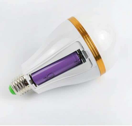 E27 20W Loadshedding Emergency LED Battery Bulb Light Dual battery