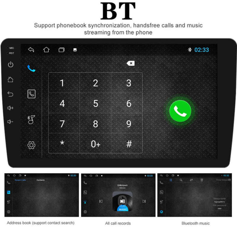9 Inch Touch Scren 32GB Android Multimedia Car Android Auto GPS Soak 909t Designed by Vordon in EU