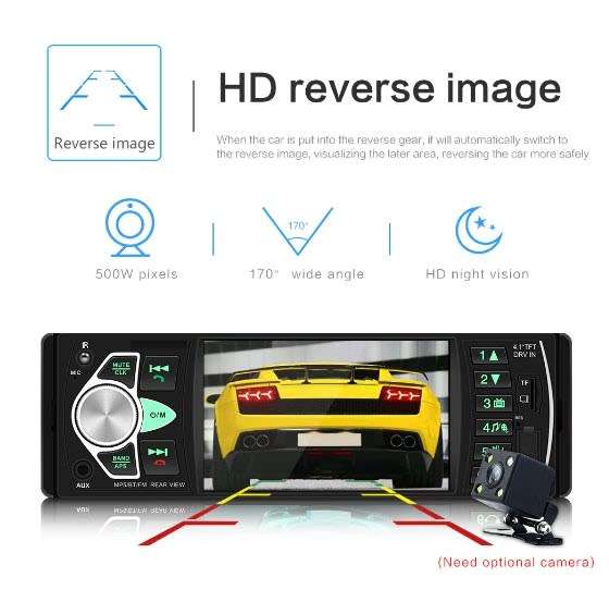 4.1 inch Yakoc Tft Single Din Mp5 Car Radio Bluetooth Usb Aux