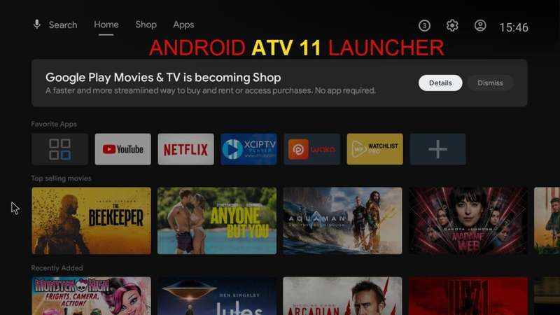 Qt3 Disney Showmax Netflix Android 12 ATV Launcher 5Ghz Wi-Fi PLUG & PLAY