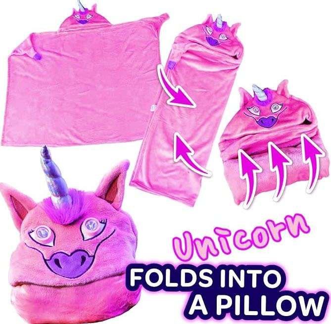 2023 Version Super Soft Blanket for Kids with LED Lights - Hooded Blanket, Robe, Comfy Throw Blanket